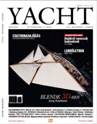 Yacht Magazin 2010. december-január címlap, benne a BUDA motorosról szóló hírrel
